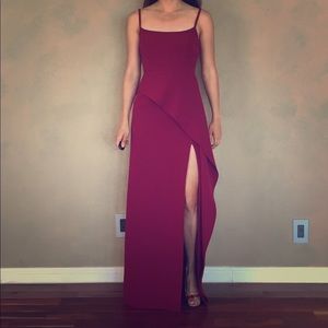 Bcbg wine dress size 0